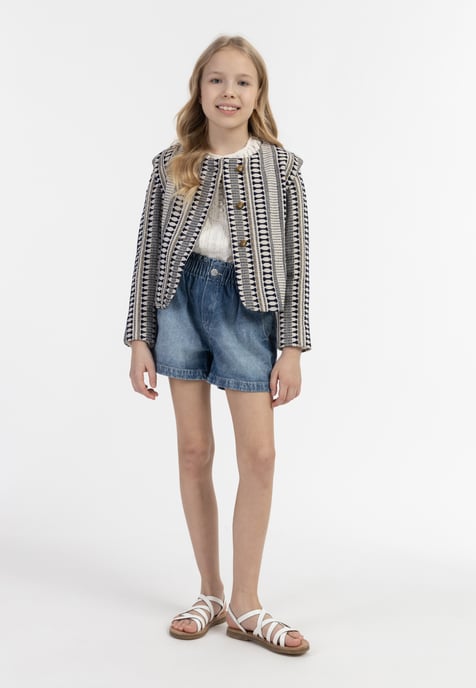 IZIA Blazerjacke Mädchen Dunkelmarine Wollweiss - Image 2