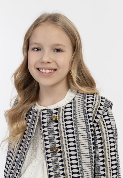 IZIA Blazerjacke Mädchen Dunkelmarine Wollweiss - Image 5