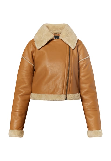 Faina Lederjacke Damen Cognac - Image 1
