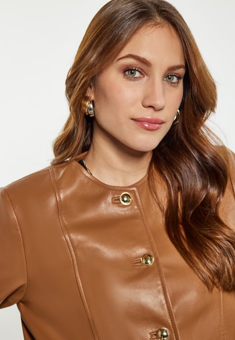 Faina Jacke Damen Kamel - Image 5