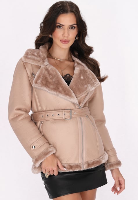 Faina Jacke Damen Beige - Image 3