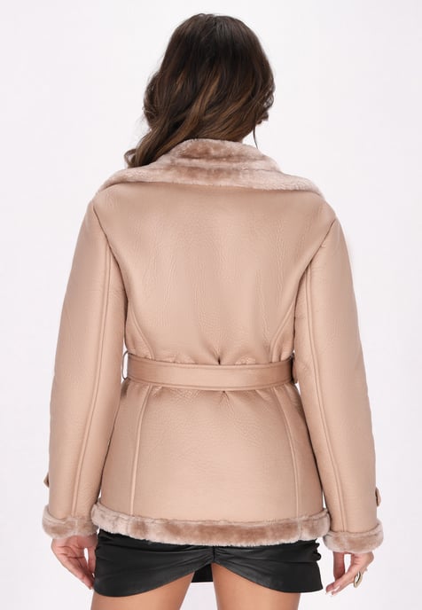 Faina Jacke Damen Beige - Image 4