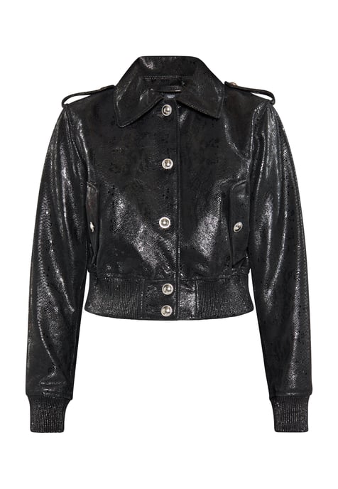 Faina Jacke Damen Schlange Schwarz - Image 1