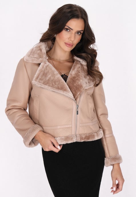 Faina Jacke Damen Beige - Image 3