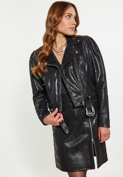 Faina Jacke Damen Schlange Schwarz - Image 3