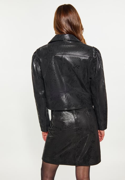 Faina Jacke Damen Schlange Schwarz - Image 4