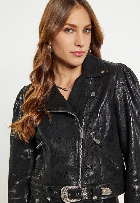 Faina Jacke Damen Schlange Schwarz - Image 5