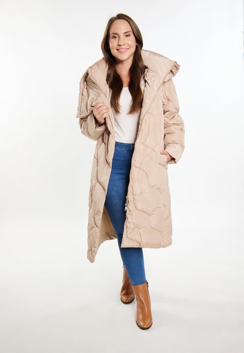 usha Langer Steppmantel Damen Beige - Image 2