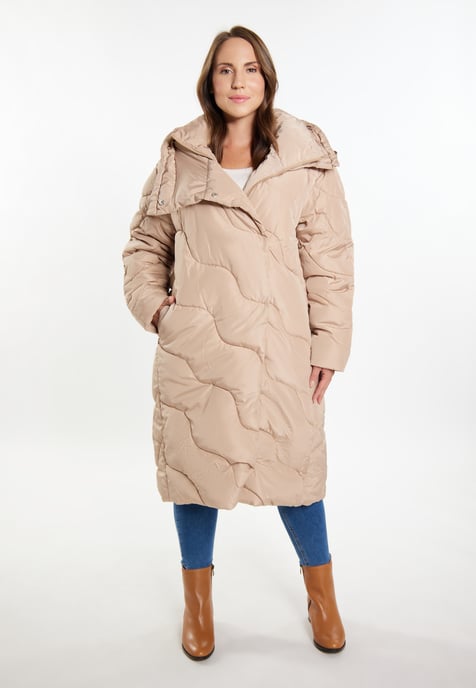 usha Langer Steppmantel Damen Beige - Image 4