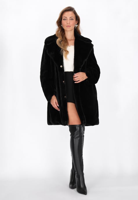 Faina Mantel Frauen Schwarz - Image 2