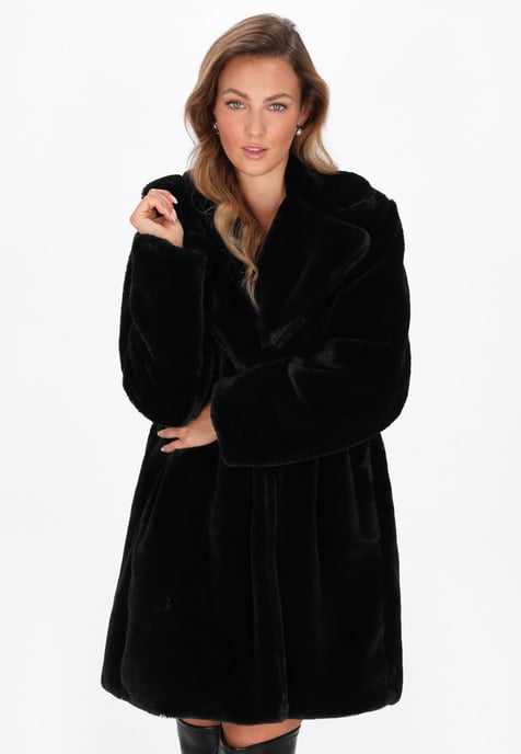 Faina Mantel Frauen Schwarz - Image 3