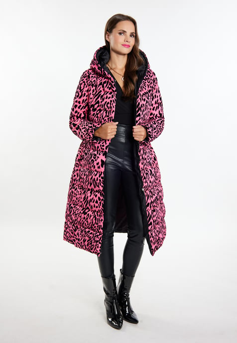 Faina Langer Steppmantel Damen Rosa Löwe - Image 2