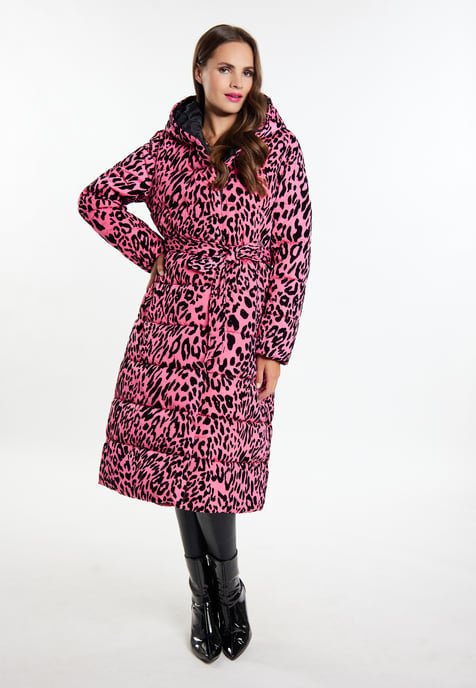 Faina Langer Steppmantel Damen Rosa Löwe - Image 4