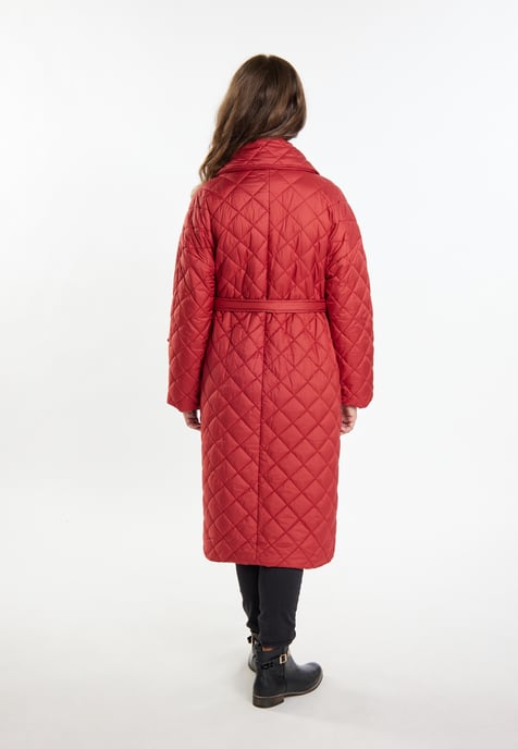 usha Steppmantel Damen Vintage Rot - Image 3