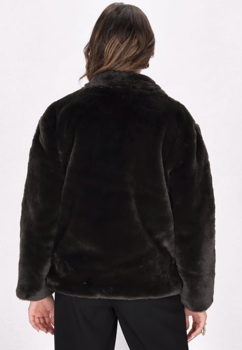 Faina Jacke Damen dunkelbraun - Image 4