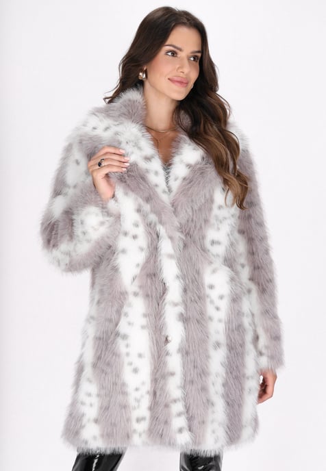 Faina Mantel Damen Grau Mehrfarbig - Image 3
