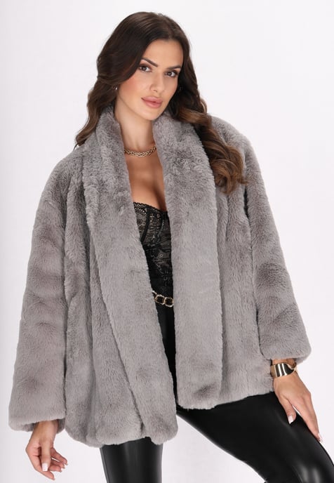 Faina Jacke Damen grau - Image 3