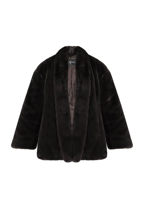 Faina Jacke Damen dunkelbraun - Image 1