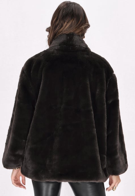 Faina Jacke Damen dunkelbraun - Image 4