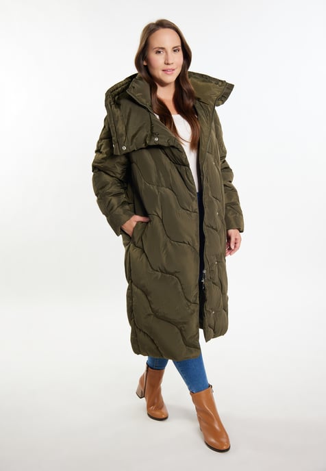 usha Langer Steppmantel Damen oliv - Image 2