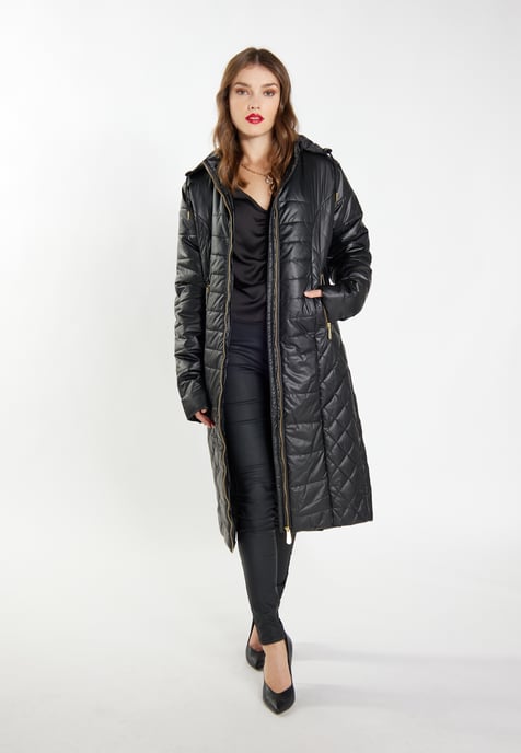Faina Leichter Steppmantel Damen schwarz - Image 2