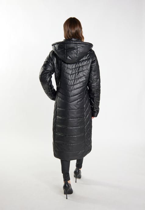 Faina Leichter Steppmantel Damen schwarz - Image 3