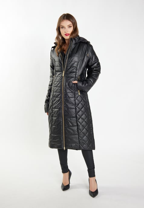 Faina Leichter Steppmantel Damen schwarz - Image 4