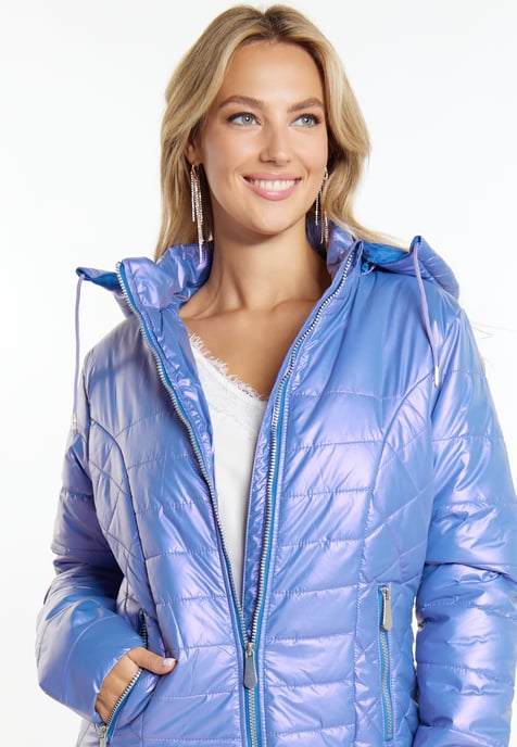 Faina Leichter Steppmantel Damen violett - Image 3