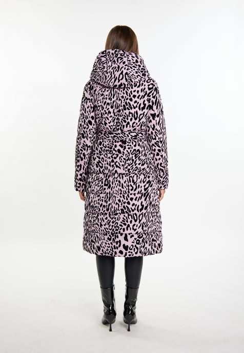 Faina Langer Steppmantel Damen Lila Löwe - Image 3
