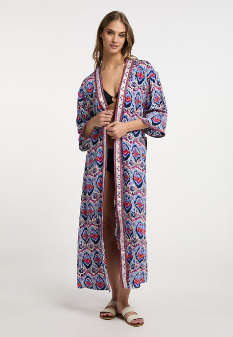 IZIA Kimono Damen Blau Mehrfarbig - Image 2