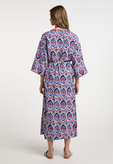 IZIA Kimono Damen Blau Mehrfarbig - Image 4