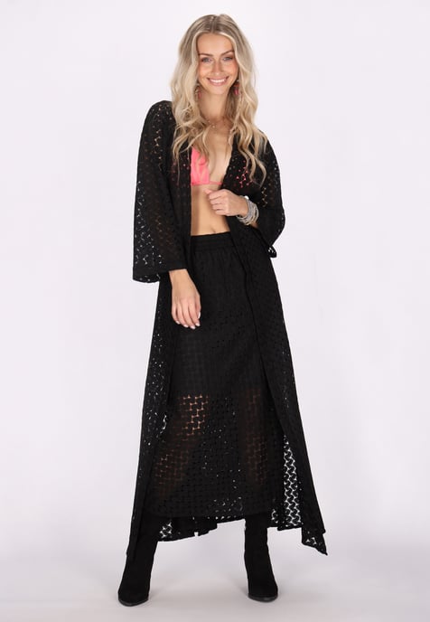 IZIA Kimono Damen schwarz - Image 2