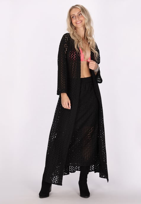 IZIA Kimono Damen schwarz - Image 3