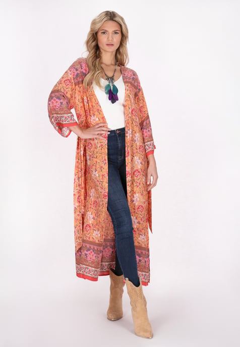 usha Kimono Frauen orange mehrfarbig - Image 2