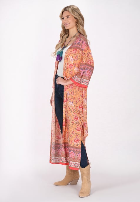 usha Kimono Frauen orange mehrfarbig - Image 3