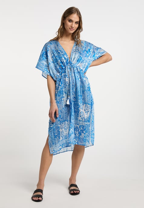 IZIA Kimono Damen blau weiss - Image 3