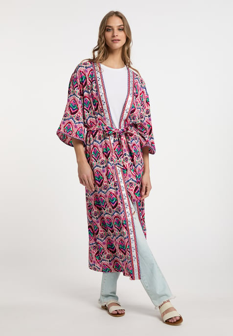 IZIA Kimono Damen Rosa Mehrfarbig - Image 2