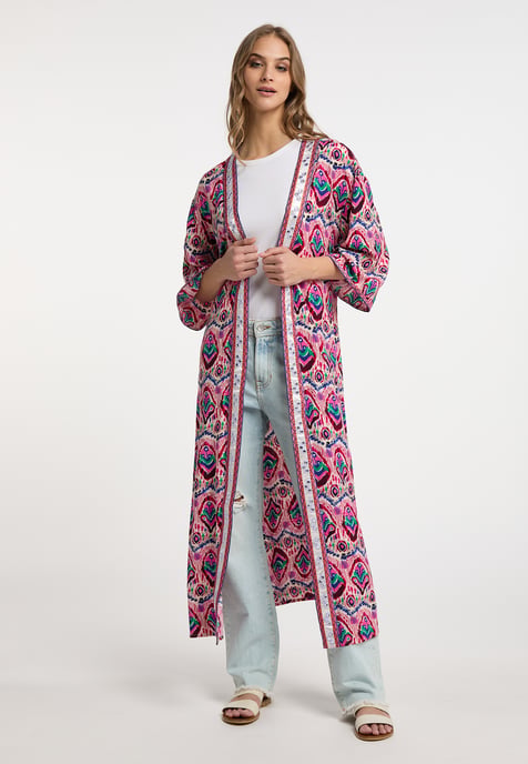IZIA Kimono Damen Rosa Mehrfarbig - Image 3