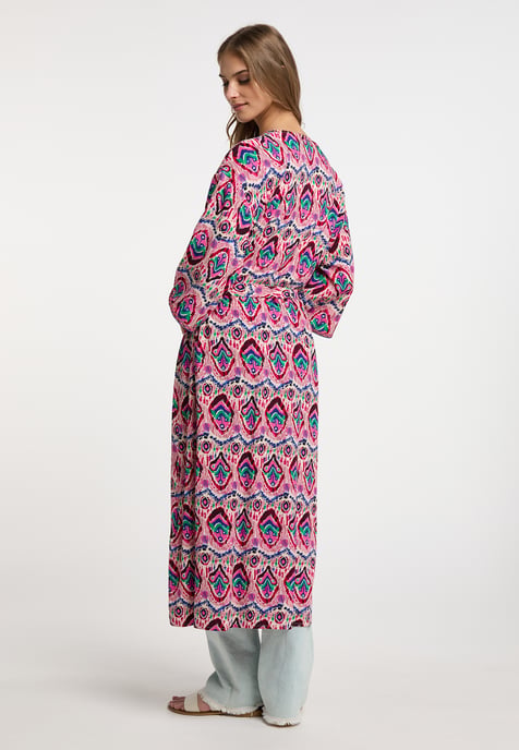 IZIA Kimono Damen Rosa Mehrfarbig - Image 4