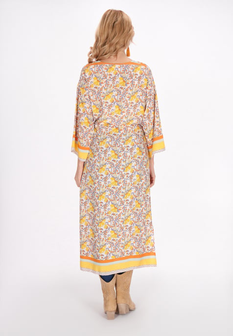 usha Kimono Frauen gelb mehrfarbig - Image 4