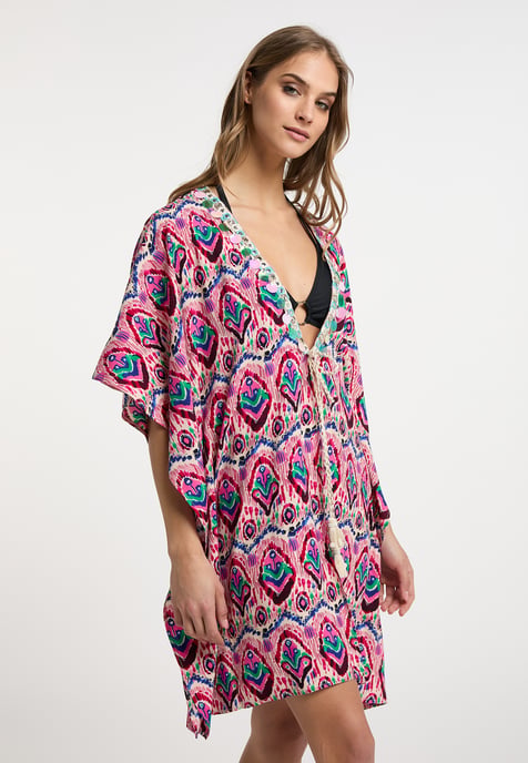 IZIA Kimono Damen Rosa Mehrfarbig - Image 3