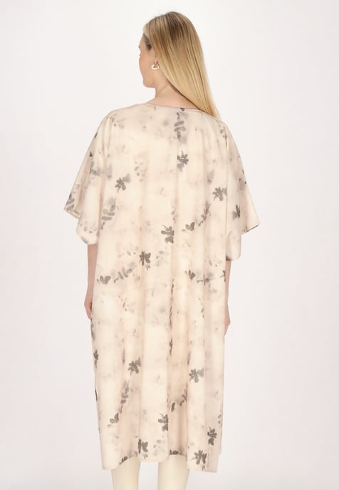usha Kimono Damen Beige Mehrfarbig - Image 4