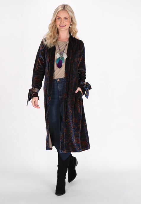 usha Kimono Frauen blau mehrfarbig - Image 2