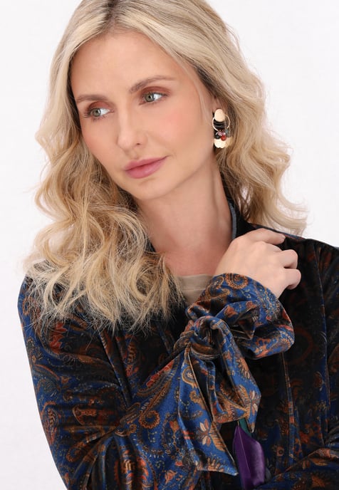 usha Kimono Frauen blau mehrfarbig - Image 5