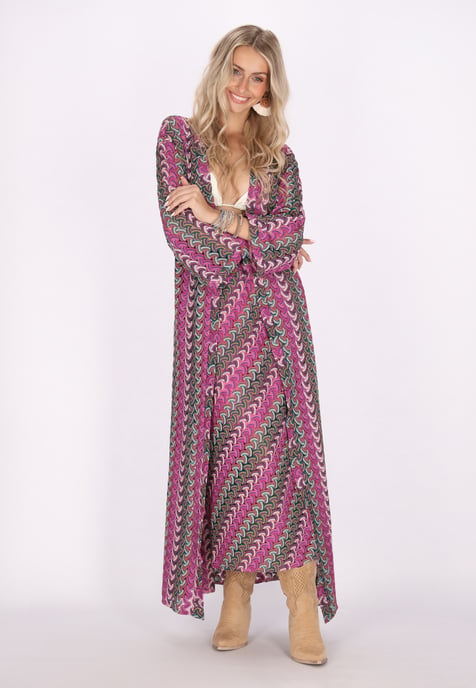 IZIA Kimono Damen Rosa Mehrfarbig - Image 2