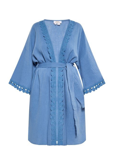 usha Kimono Damen Denimblau - Image 1