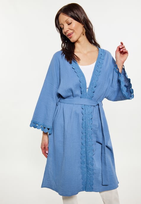 usha Kimono Damen Denimblau - Image 3