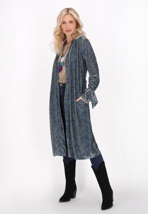 usha Kimono Frauen blau mehrfarbig - Image 2