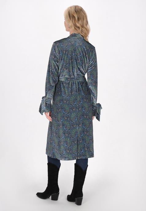 usha Kimono Frauen blau mehrfarbig - Image 4
