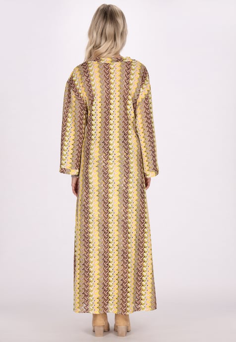 IZIA Kimono Damen Gelb Mehrfarbig - Image 4
